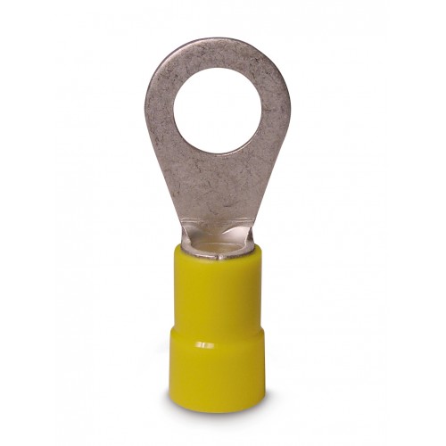 Terminal de ojo para cable aislado TP-6-6 amarillo para cable 12-10 AWG