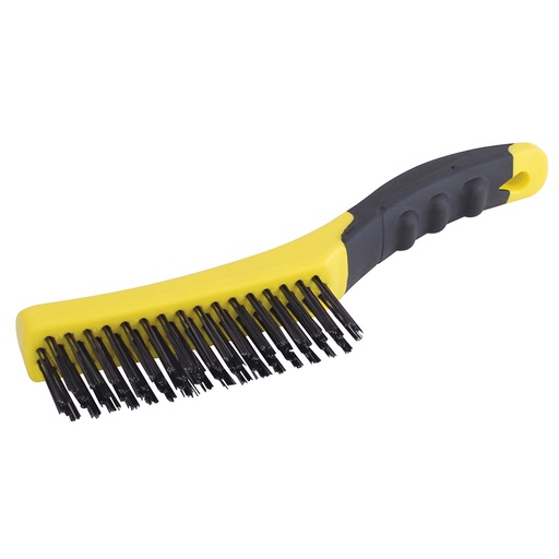 [HER.04.641] [123278] SURTEK Cepillo de alambre con mango bimaterial de 4" x 16"