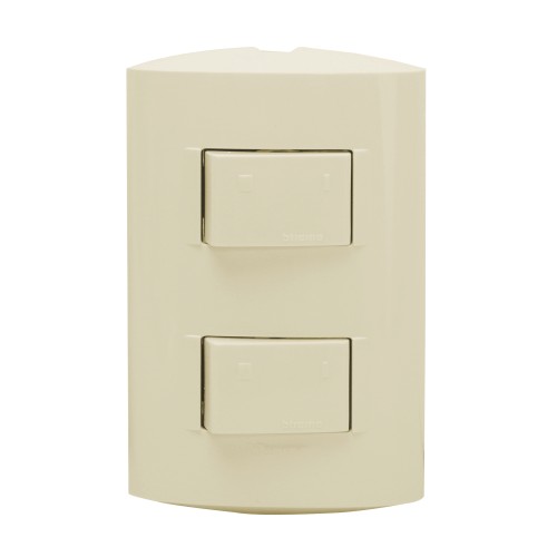 [WIR.03.006] [AE2201EM] BTICINO Interruptor doble 3 vias 15AMP marfil