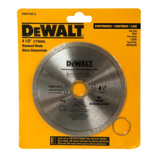 [HER.08.102] [DW47451L] DEWALT Disco diamantado de 4½"