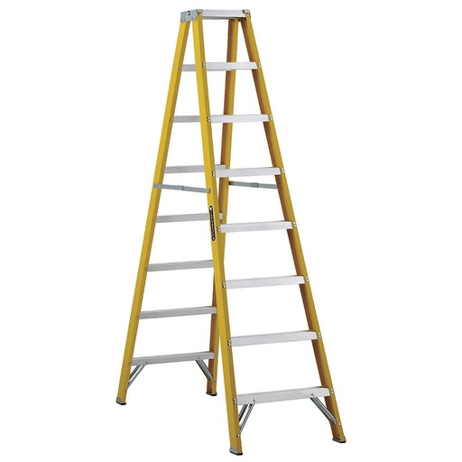 [HER.04.096] [FM2008] LOUISVILLE FM2008 Escalera de fibra de vidrio tipo "A" doble 8' 250lbs