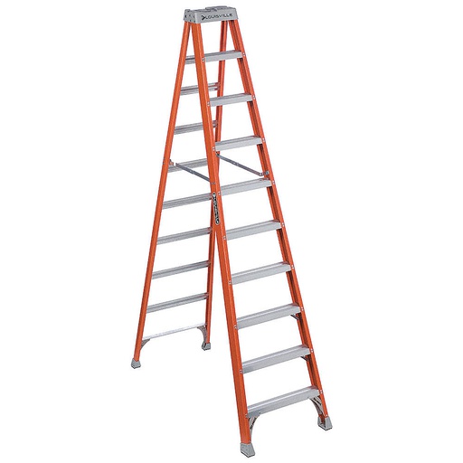 [HER.04.025] [FS1510] LOUISVILLE FS1510 Escalera de fibra de vidrio tipo "A" 10' 300lbs