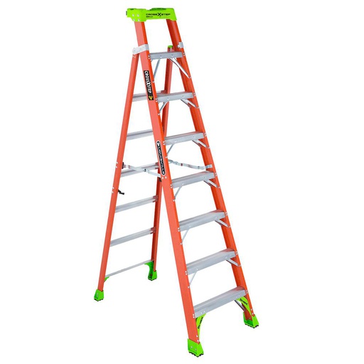 [HER.04.540] [FXS1508] LOUISVILLE FXS1508 Escalera de fibra de vidrio CrossXStep 8' 300lbs