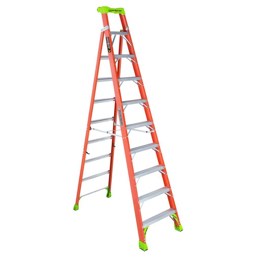 [HER.04.587] [FXS1510] LOUISVILLE FXS1510 Escalera de fibra de vidrio CrossXStep 10' 300lbs