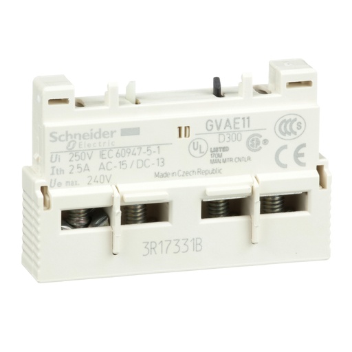 [AUT.01.462] [GVAE11] Contacto auxiliar frontal 1 NO + 1 NC TeSys GV2 & GV3