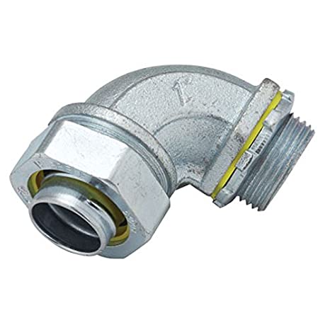 [CAN.08.001] [LT90-100] Conector BX de 1" con forro 90°