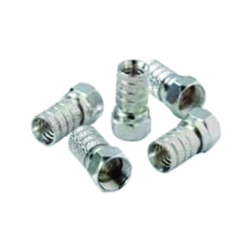 [WIR.01.031] [PA9695] Conector RG6 CAT-TV caja de 10 unidades