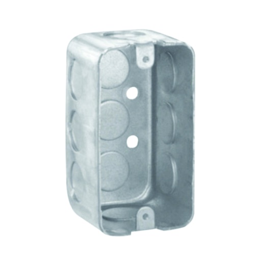 [CAN.03.023] [58371-1/2-3/4UL] Caja rectangular KO ½" y ¾" profundidad 2"x4"x2-1/8" UL