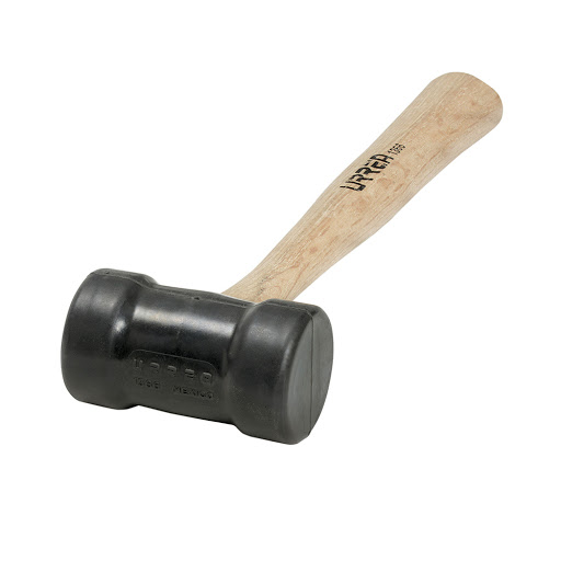 [HER.04.602] [1368] URREA Mazo cabeza de hule negro de 22oz