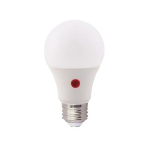 [ILU.06.100] [DTD9A19ND27] MAXLITE Bombillo LED A19, 9W,  2700K, luz cálida, con fotocelda