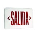 SYLVANIA Rótulo de salida LED E-50G UL, letras color rojo "SALIDA", 120/277V