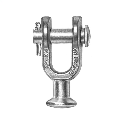 [HYA.03.127] [BC-30] HUBBELL Horquilla de bola galvanizada, tensión máxima hasta30,000 lbs