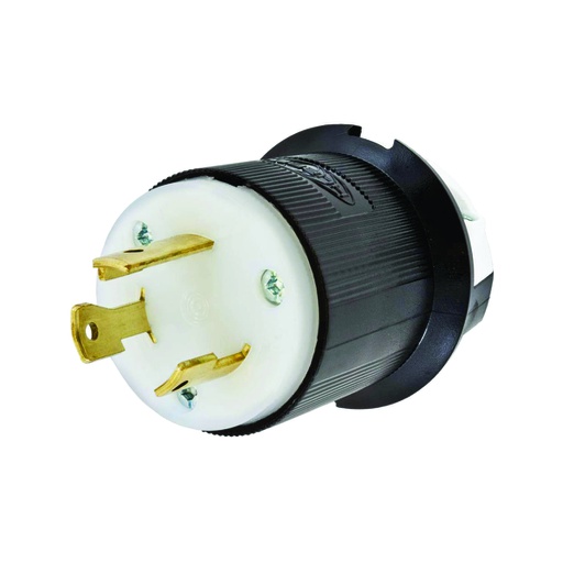 [WIR.03.555] [HBL2621] HUBBELL HBL2613 Enchufe Twist-Lock® industrial, 2P, 30A, 3H, 250V, configuración NEMA L6-30P, terminal de tornillo