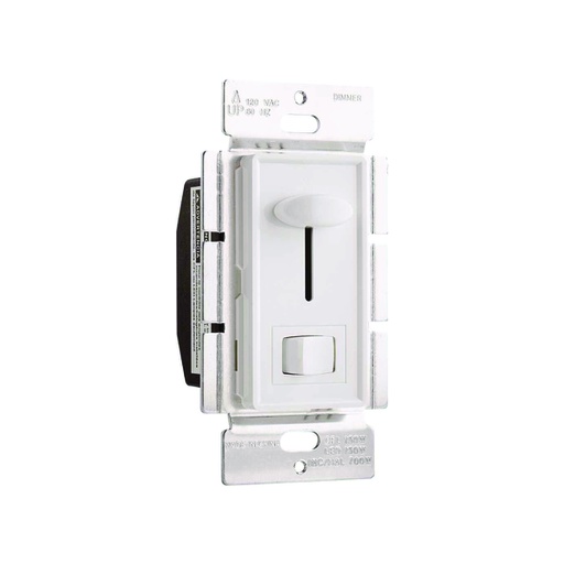 [WIR.03.709] [DMS-S3-120N-W] Dimmer e interruptor para CFL y LED, 120V, 150/700W, 3 way, blanco, UL