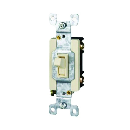 [WIR.03.788] [YQTS120LA] Interruptor sencillo 20A, 120-277V, light almond, UL
