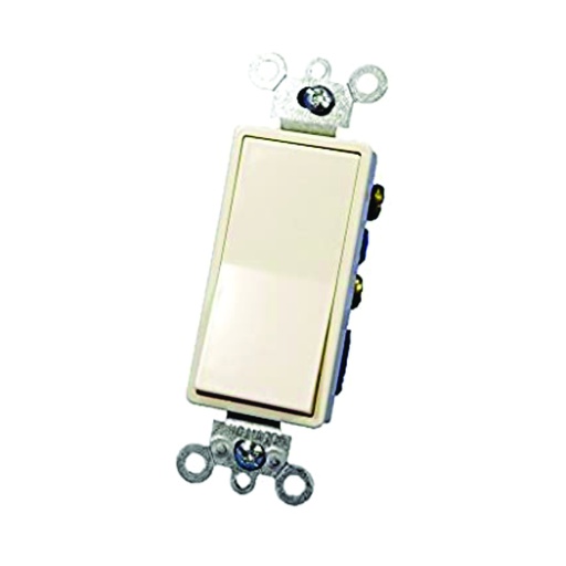 [WIR.03.776] [YQLDS115-QLA] Interruptor sencillo decorativo iluminado 15A, 120-277V, light almond, UL