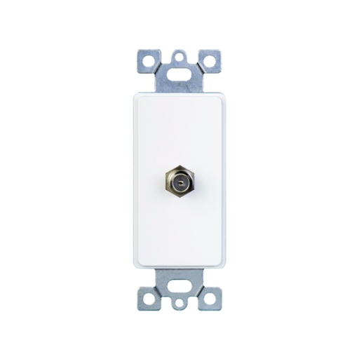 [WIR.03.742] [6505W] Toma coaxial TV blanco UL