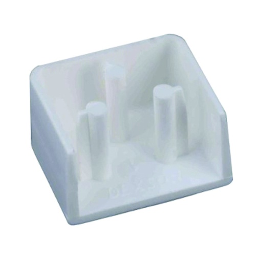 [COM.01.055] [DXN11095] DEXSON Tapa final blanco de 40mm x 40mm