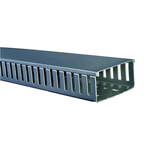 [COM.01.107] [DXN10022] DEXSON Canaleta ranurada gris de 120mm x 60mm x 2 metros