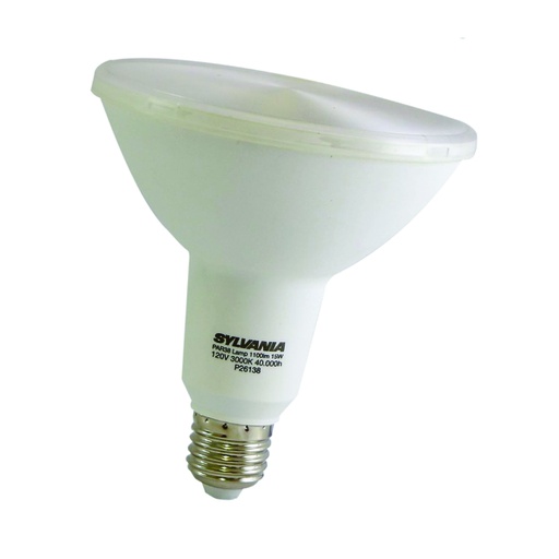 [ILU.06.862] [P26138-36] SYLVANIA Bombillo LED tipo reflector PAR38, 15W, 1100Lms, 3000K, IP65, luz cálida