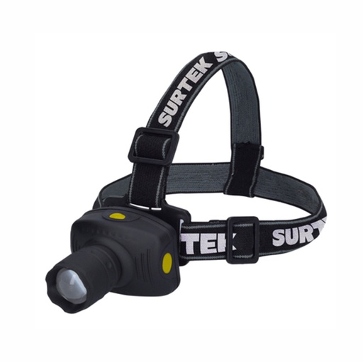 [HER.04.756] [136037] SURTEK Linterna para cabeza de 1 LED COB 60Lms